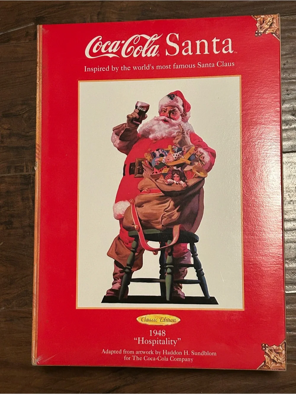 Coca-Cola Santa in Red and White Holiday Doll❣️